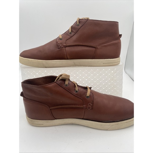 UGG Men's Brown Leather Chuka Ankle Boot 1010549 Size 11 - Picture 4 of 9